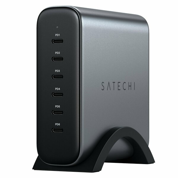 Satechi Usb C 6 Port Gan Charger 200w, Space Gray ST-C200GM-US